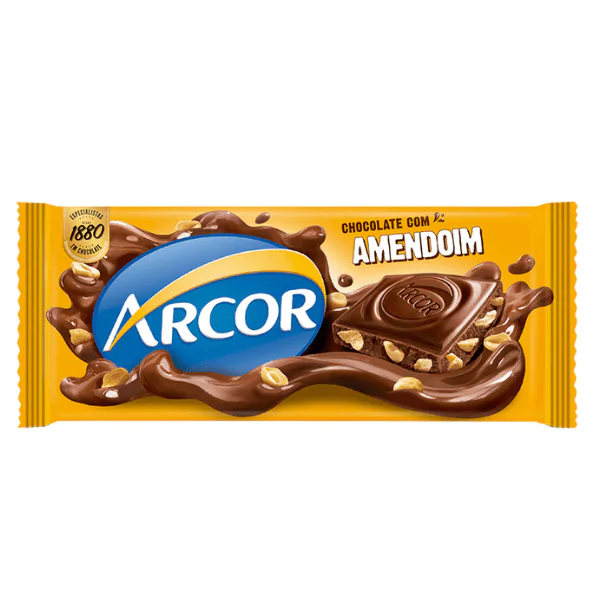 Chocolate Arcor Amendoim - 80gr - Imagem 1