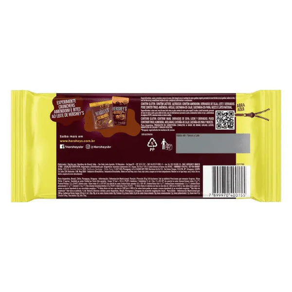 Barra de Chocolate Hershey's Amendoim - 75gr - Imagem 2