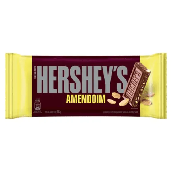 Barra de Chocolate Hershey's Amendoim - 75gr - Imagem 1