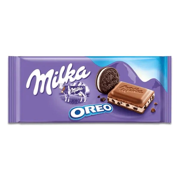 Barra de Chocolate Milka Oreo - 100gr - Imagem 1