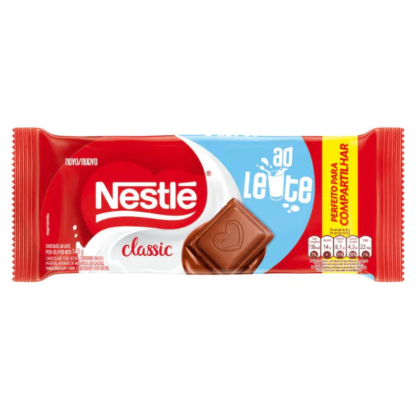 Barra de Chocolate Nestlé Ao Leite - 150gr - Imagem 1