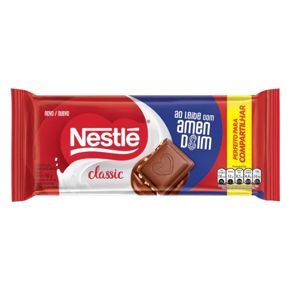 Barra de Chocolate Nestlé Amendoim - 150gr - Imagem 1