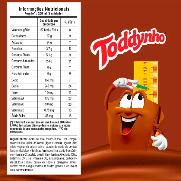 Achocolatado Toddynho Tradicional - 200ml - Imagem 3