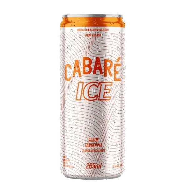 Bebida Mista Cabaré Ice Tangerina Lt - 269Ml Cabaré Ice Tangerina -269Ml - Imagem 1