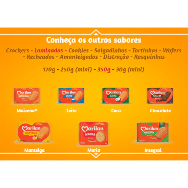 Biscoito Maizena Marilan - 350gr - Imagem 2