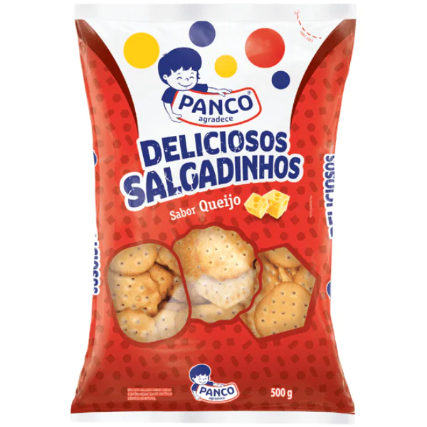 Biscoito Panco Salgado Sabor Queijo - 500gr - Imagem 1