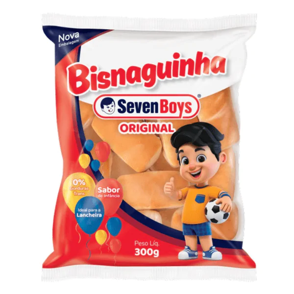 Bisnaguinha Seven Boys - 300gr - Imagem 1