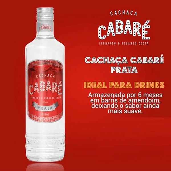 Cachaça Cabaré Prata - 700Ml - Imagem 2