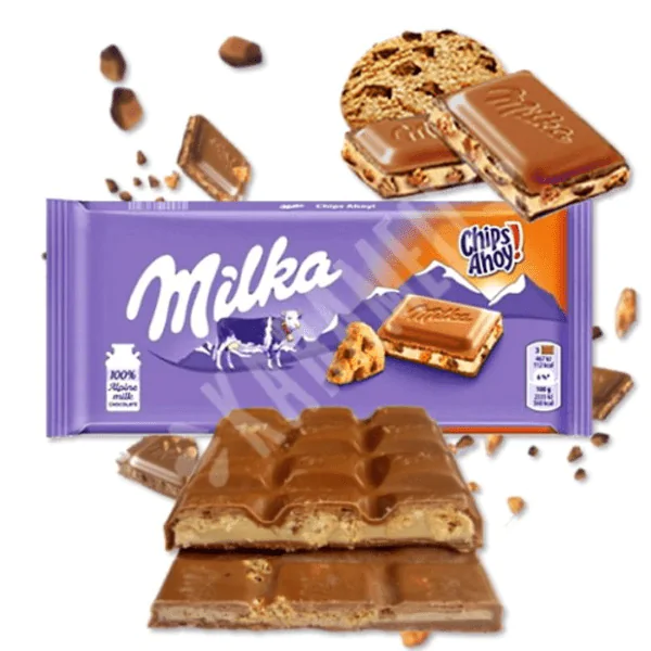 Barra de Chocolate Milka Chips Ahoy - 100gr - Imagem 3