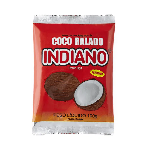 Coco Ralado Adoçado Indiano - 100gr - Imagem 1