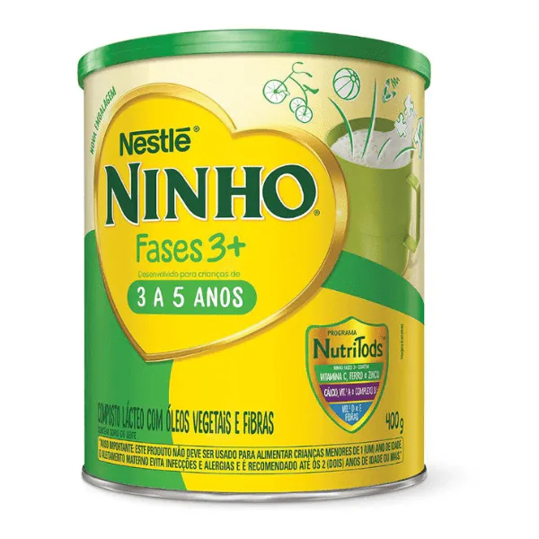 Composto Lácteo Ninho Fases 3+ - 400gr - Imagem 1