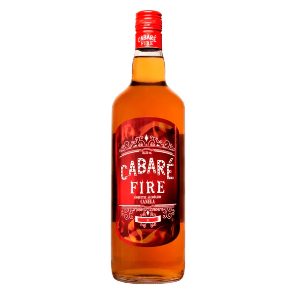 Cachaça Cabaré Fire Canela - 1L