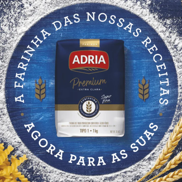 Farinha de Trigo Tipo 1 Adria - 1Kg - Imagem 2