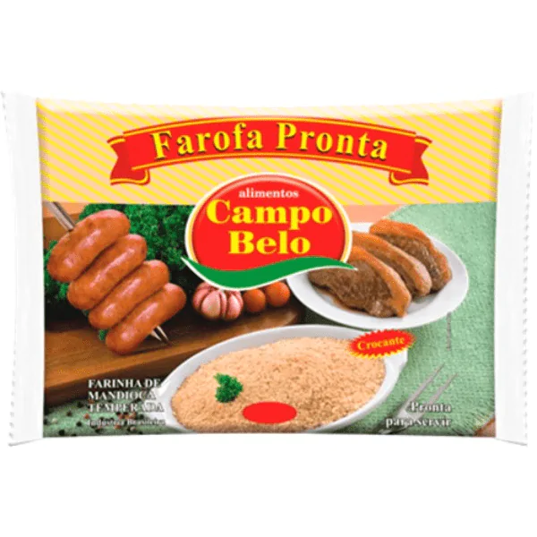 Farofa Mandioca Temperada Campo Belo - 250gr - Imagem 1