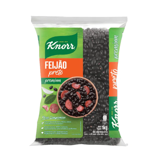 Feijão Preto Tipo 1 Knorr - 1Kg - Imagem 1
