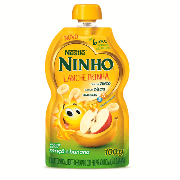 Iogurte Ninho Maçã/Banana Pouch - 100gr - Imagem 1