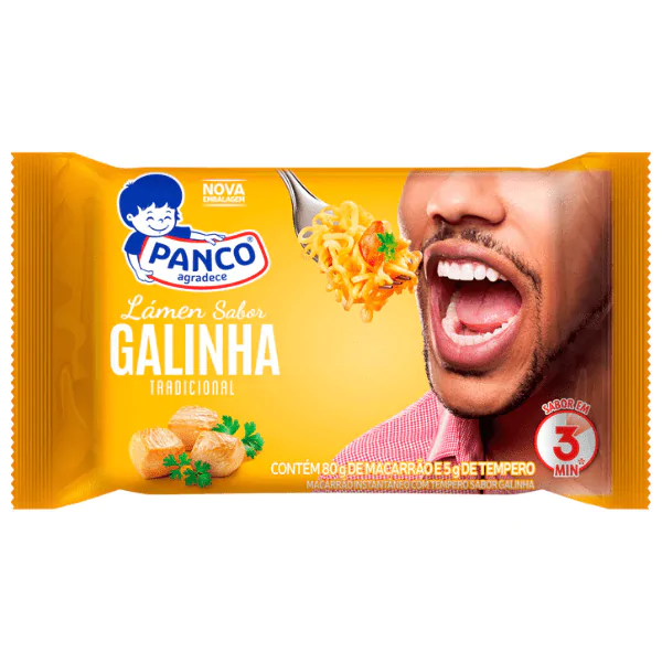 Macarrão Instantâneo Panco Lámen Galinha - 85gr - Imagem 1