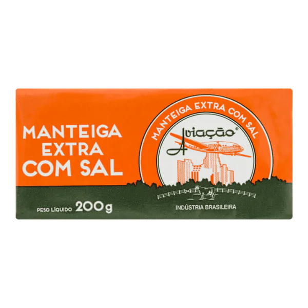 Manteiga Aviação Com Sal Tablete - 200gr - Imagem 1