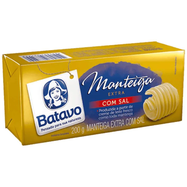 Manteiga Batavo Com Sal Tablete - 200gr
