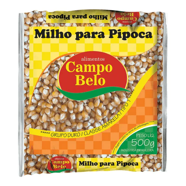 Milho para Pipoca Campo Belo - 500gr - Imagem 1