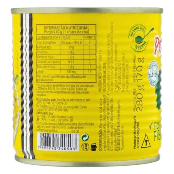 Milho Predilecta Lata - 170gr - Imagem 2