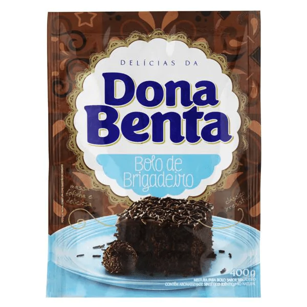 Mistura Bolo Brigadeiro Dona Benta - 400gr - Imagem 1