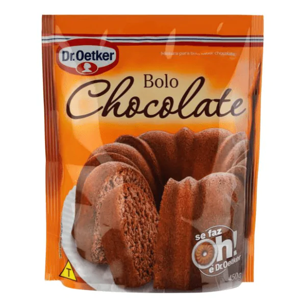 Mistura Bolo Chocolate Dr. Oetker - 450G-1 Mistura Bolo Chocolate Dr. Oetker - 450gr - Imagem 1