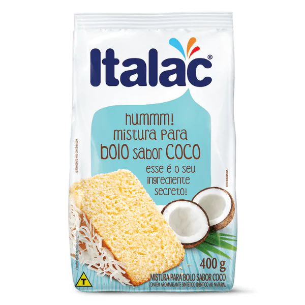 Mistura Bolo Coco Italac - 400gr - Imagem 1