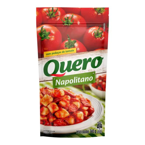 Molho de Tomate Napolitano Quero - 340gr - Imagem 1
