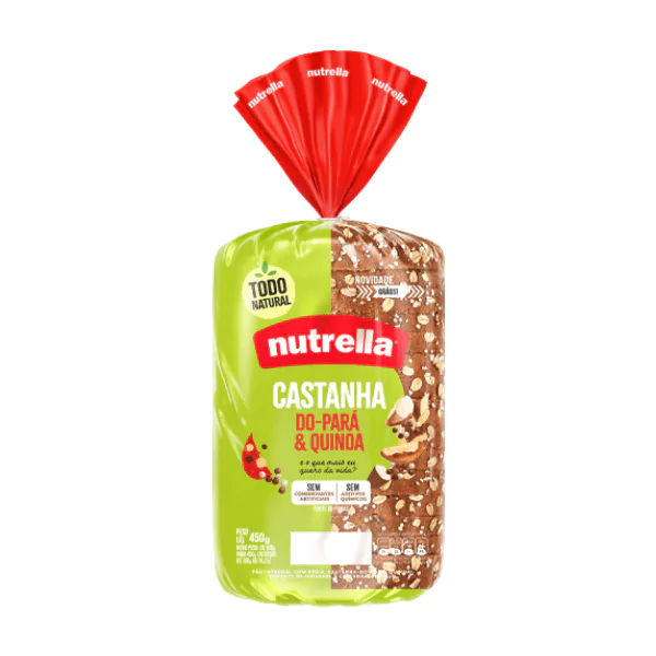 Pão Nutrella Castanha & Quinoa - 350gr - Imagem 1