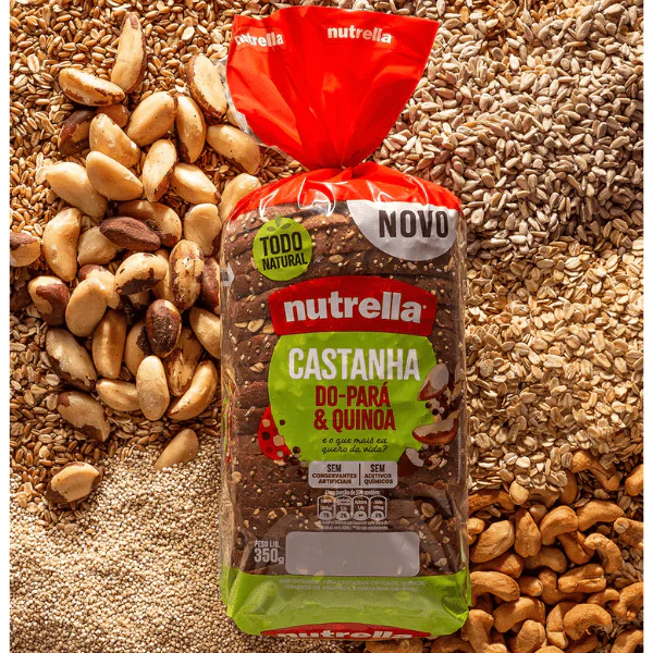 Pão Nutrella Castanha & Quinoa - 350gr - Imagem 2