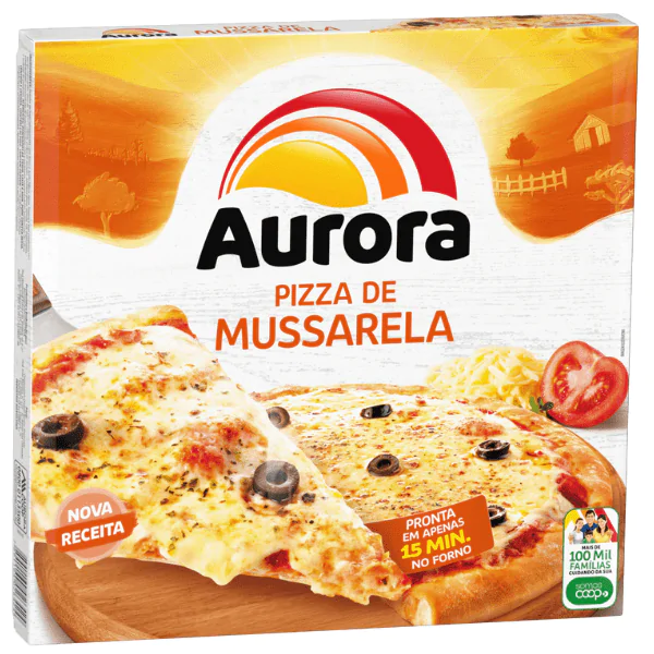 Pizza Congelada Aurora Mussarela - 440G - Imagem 1