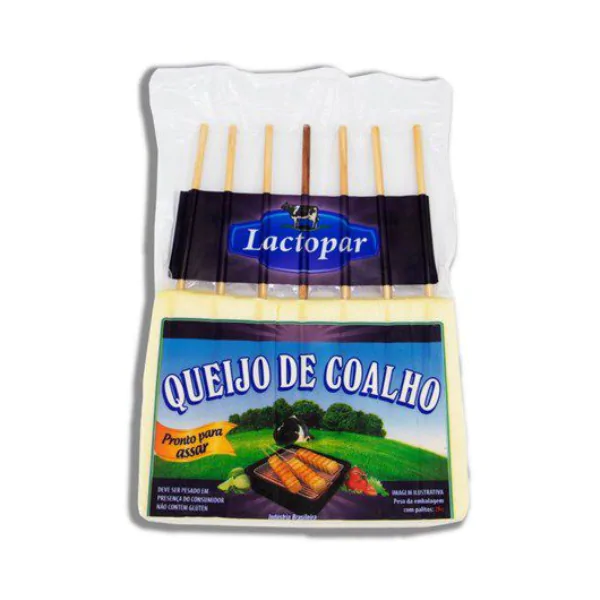 Queijo Coalho Espeto LactoPar - 0,424Kg - Imagem 1
