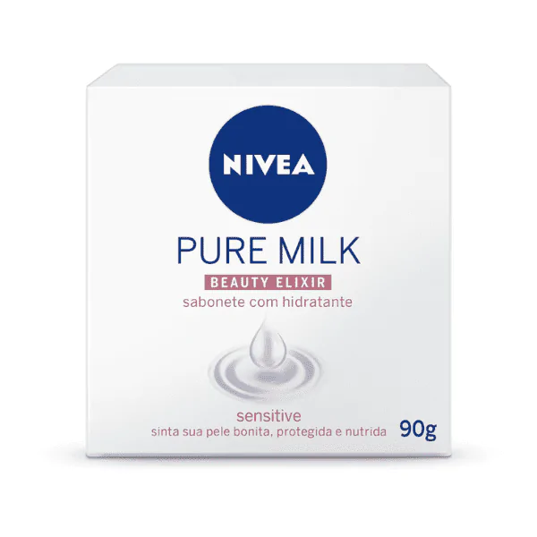 Sabonete Nivea Pure Milk - 90gr - Imagem 1