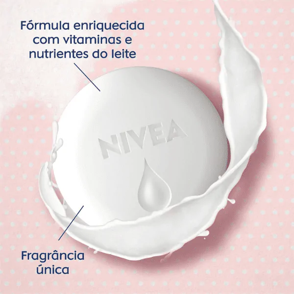 Sabonete Nivea Pure Milk - 90gr - Imagem 3