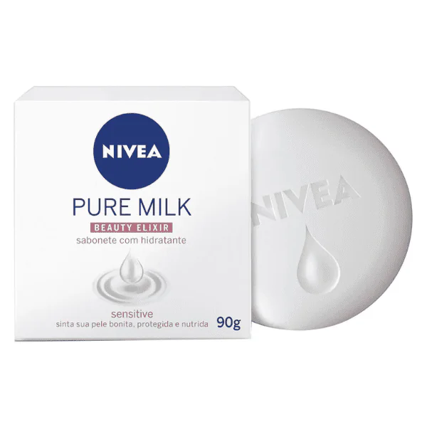 Sabonete Nivea Pure Milk - 90gr - Imagem 2