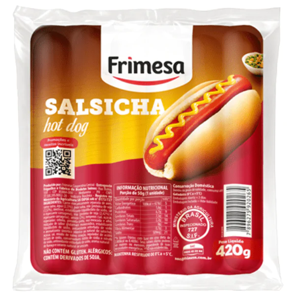 Salsicha Hot Dog Frimesa - 420gr - Imagem 1