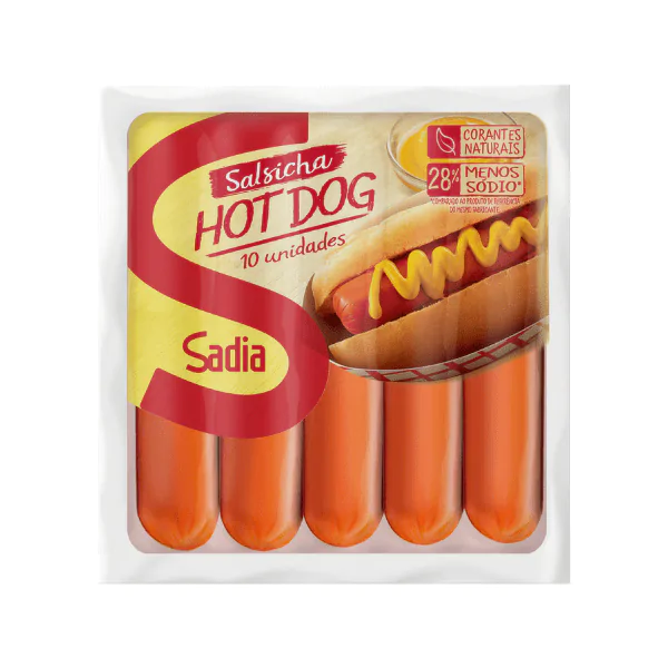 Salsicha Hot Dog Sadia - 500gr - Imagem 1
