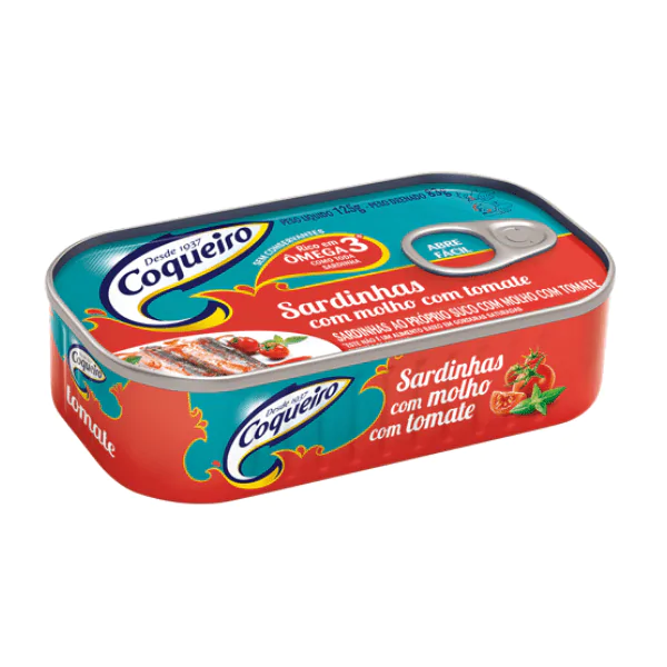 Sardinha Coqueiro Com Tomate - 125gr - Imagem 1