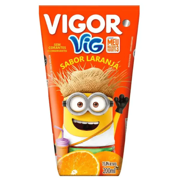 Suco Vigor Sabor Laranja - 200ml - Imagem 1