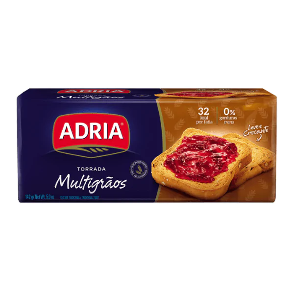 Torrada Adria Multigrãos - 142gr