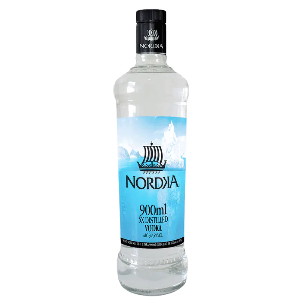 Vodka Nordka Destilada 5x - 900Ml