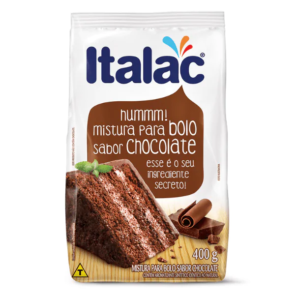 Mistura Bolo Chocolate Italac - 400gr - Imagem 1