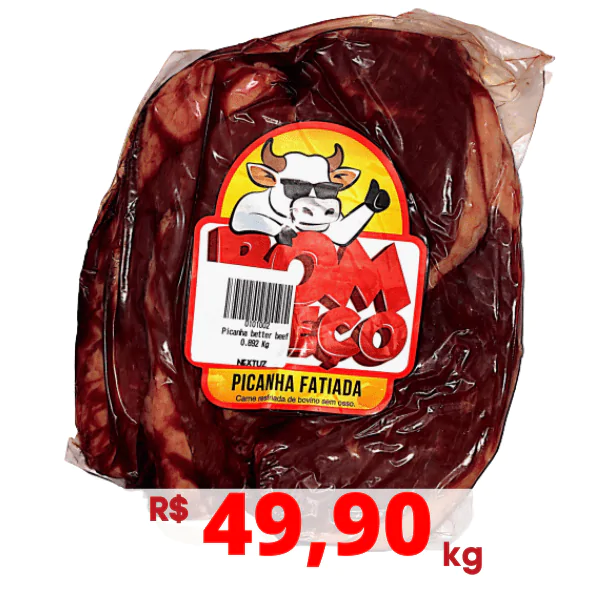 Picanha Fatiada BetterBeef - 0,892 Kg - Imagem 1