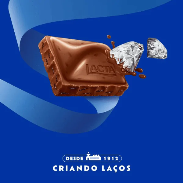 Barra de Chocolate Lacta Diamante Negro - 165gr - Imagem 3