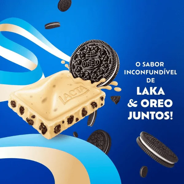Barra de Chocolate Lacta Oreo/Laka - 80gr - Imagem 2