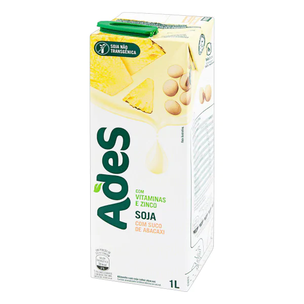 Bebida À Base de Soja Ades Abacaxi - 1L - Imagem 2