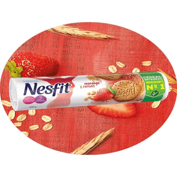 Biscoito Nesfit Morango e Cereais - 140gr - Imagem 2