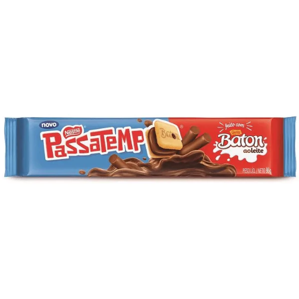 Biscoito Passatempo Chocolate Baton - 96gr - Imagem 2