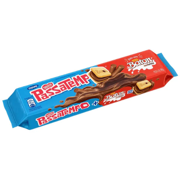 Biscoito Passatempo Chocolate Baton - 96gr - Imagem 1